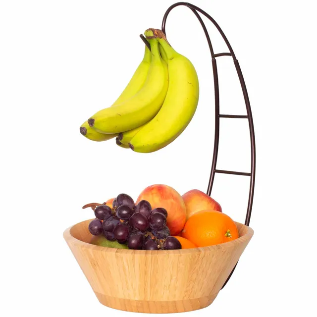 totally-bamboo-fruit-bowl-with-banana-holder image 1