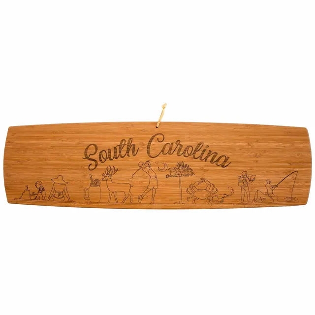 totally-bamboo-south-carolina-engraved-xl-charcuterie-board-30-x-8-1-2-state-art image 1