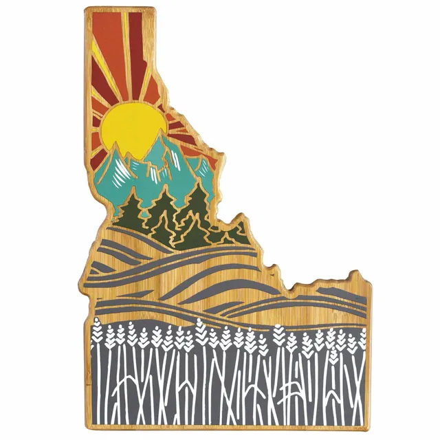 totally-bamboo-idaho-cutting-board-with-artwork-by-summer-stokes image 1