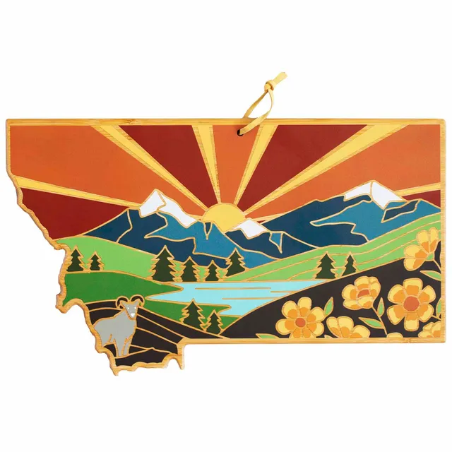 totally-bamboo-montana-state-shaped-cutting-board-with-summer-stokes-artwork image 1