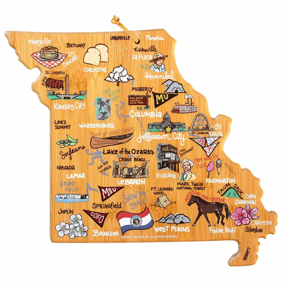 totally-bamboo-missouri-cutting-board-with-artwork-by-fish-kiss image 1