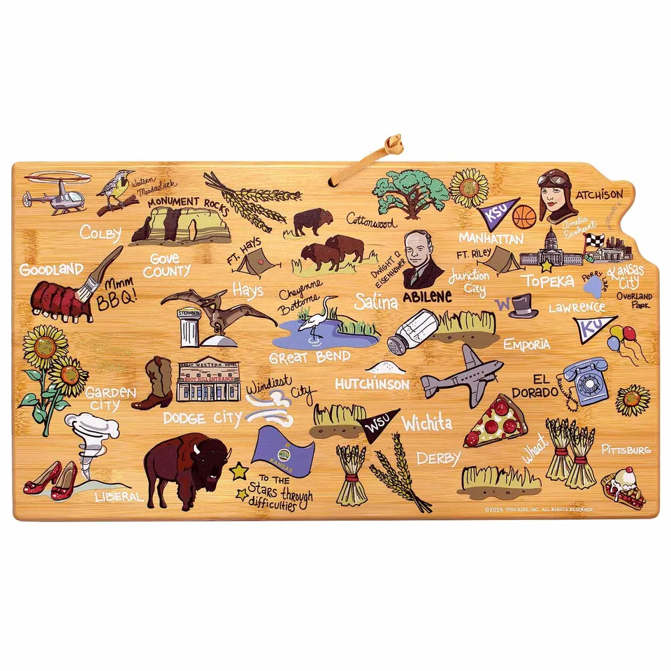 totally-bamboo-kansas-cutting-board-with-artwork-by-fish-kiss image 1