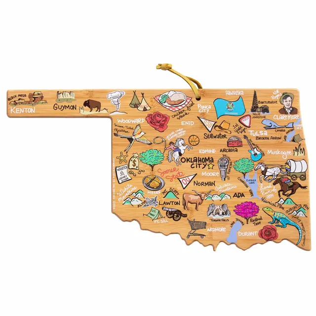totally-bamboo-oklahoma-cutting-board-with-artwork-by-fish-kiss image 1