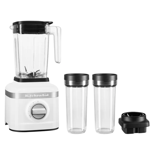 kitchenaid-k150-3-speed-ice-crushing-blender-with-2-personal-jars-ksb1332y-white image 1