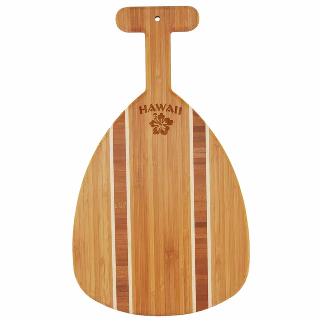 totally-bamboo-outrigger-paddle-cutting-serving-board-hawaii image 1