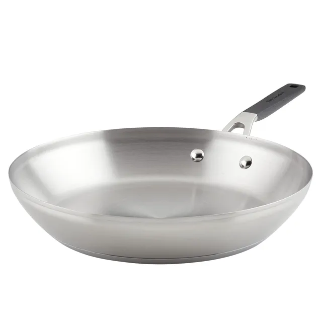 kitchenaid-stainless-steel-frying-pan-for-induction-12-inch-brushed-finish image 1