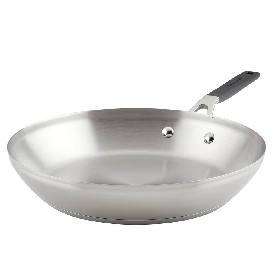 kitchenaid-stainless-steel-frying-pan-for-induction-12-inch-brushed-finish image 1