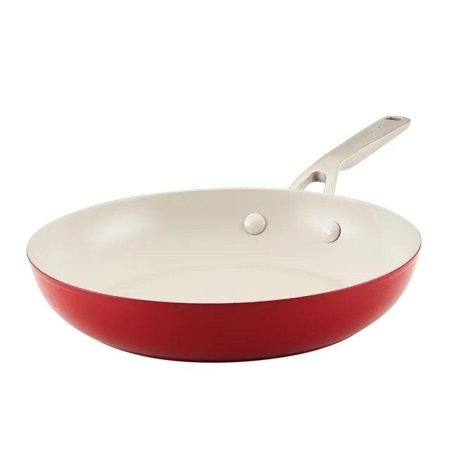 kitchenaid-hard-anodized-ceramic-nonstick-frying-pan-skillet-10-inch-empire-red image 1