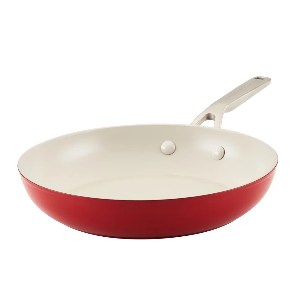 kitchenaid-hard-anodized-ceramic-nonstick-frying-pan-skillet-10-inch-empire-red image 1