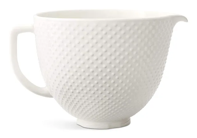 kitchenaid-5-quart-hobnail-ceramic-bowl-titanium-reinforced-fits-tilt-head-mixer image 1