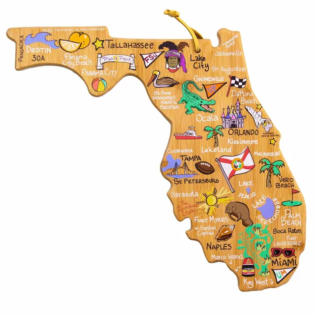 totally-bamboo-florida-cutting-board-with-artwork-by-fish-kiss image 1