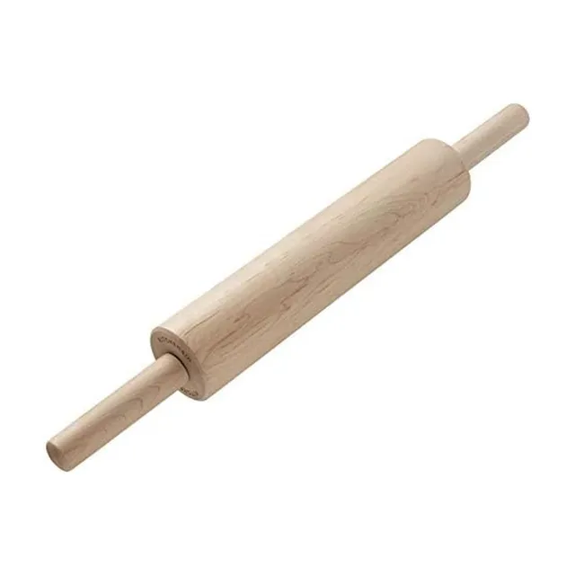 kitchenaid-gourmet-maple-wood-handled-rolling-pin-22-inch image 1