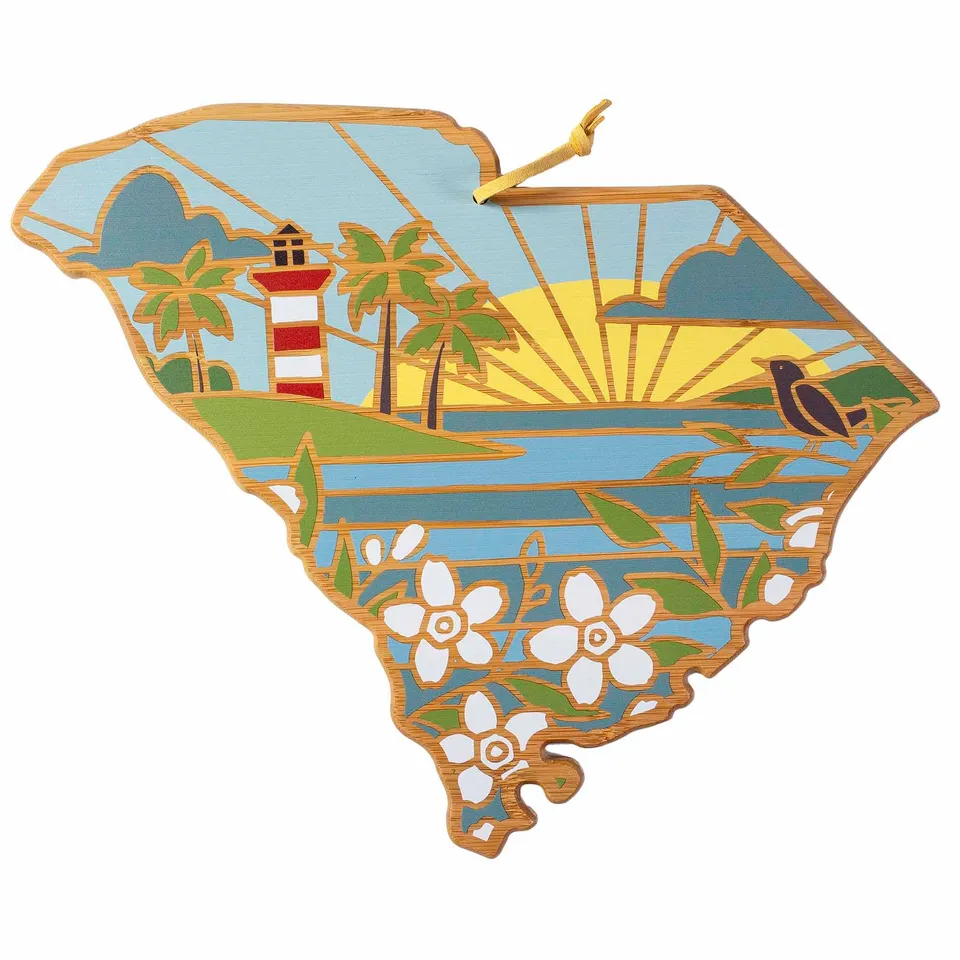 totally-bamboo-south-carolina-cutting-board-with-artwork-by-summer-stokes-state- image 1