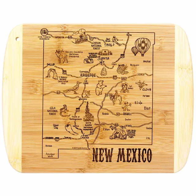 totally-bamboo-a-slice-of-life-new-mexico-cutting-board-11-x-8-3-4-laser-engrave image 1