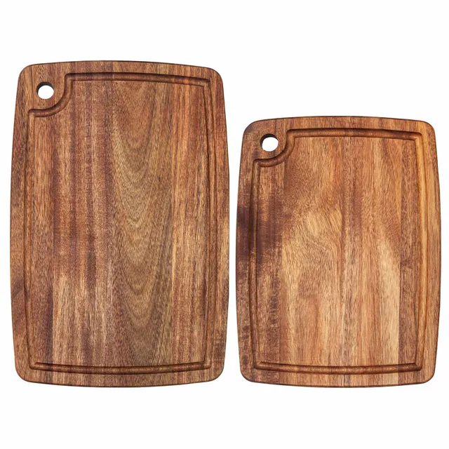 tb-home-2-piece-acacia-wood-cutting-board-set-with-juice-grooves image 1