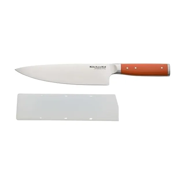 kitchenaid-gourmet-forged-chef-knife-with-custom-fit-blade-cover-8-inch-japanese image 1