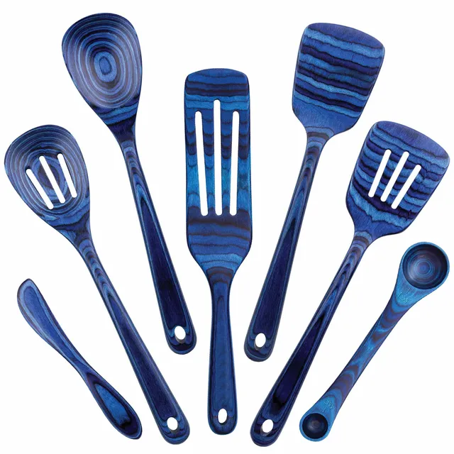 totally-bamboo-baltique-malta-collection-7-piece-cooking-utensil-set-blue-birch- image 1