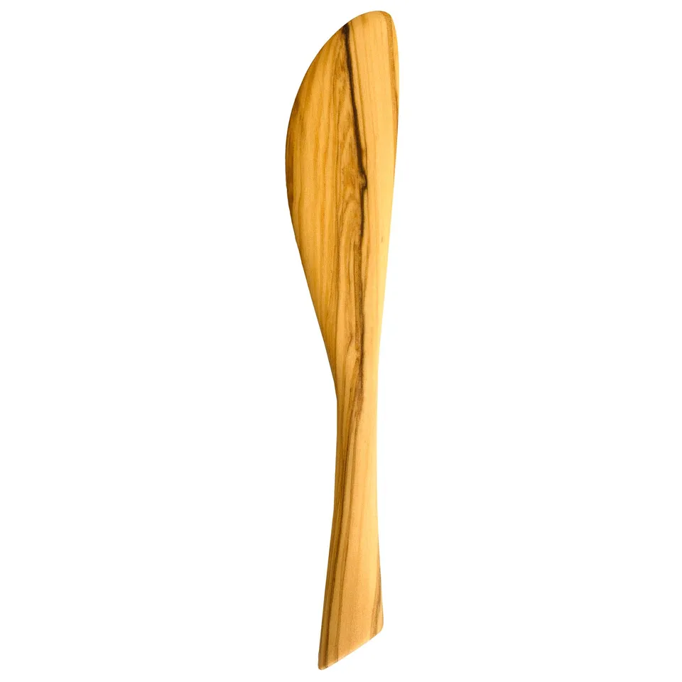 totally-bamboo-rock-branch-olive-wood-spreader-knife image 1