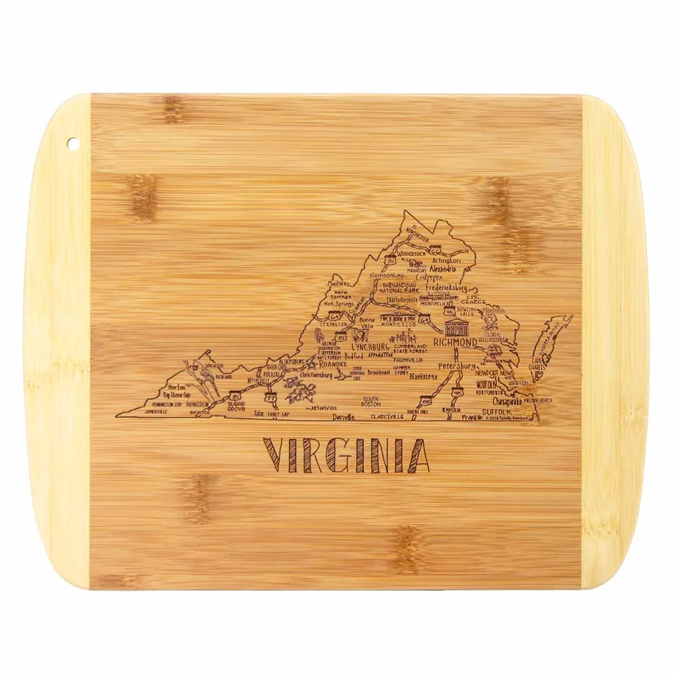 totally-bamboo-a-slice-of-life-virginia-cutting-board-11-x-8-3-4-engraved-state- image 1