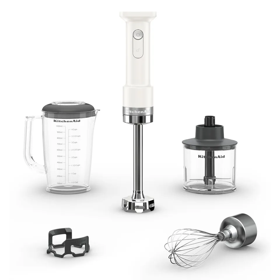 kitchenaid-go-cordless-hand-blender-with-attachments-khbrv05-porcelain-white-bat image 1
