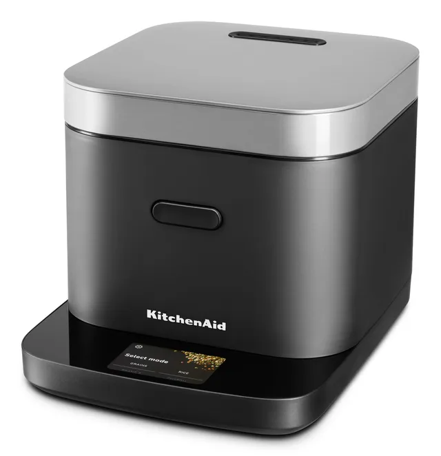 kitchenaid-compact-8-cup-grain-and-rice-cooker-with-automatic-sensing-and-integr image 1