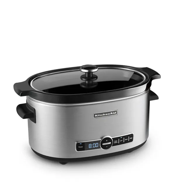 kitchenaid-6-quart-slow-cooker-with-solid-glass-lid-ksc6223 image 1