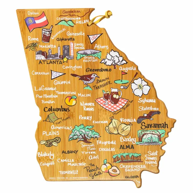 totally-bamboo-georgia-cutting-board-with-artwork-by-fish-kiss image 1