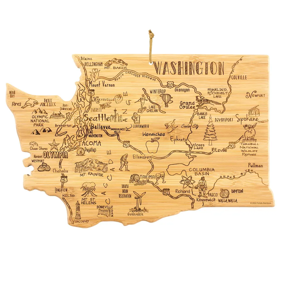 totally-bamboo-destination-washington-state-shaped-cutting-board-15-5-x-10 image 1