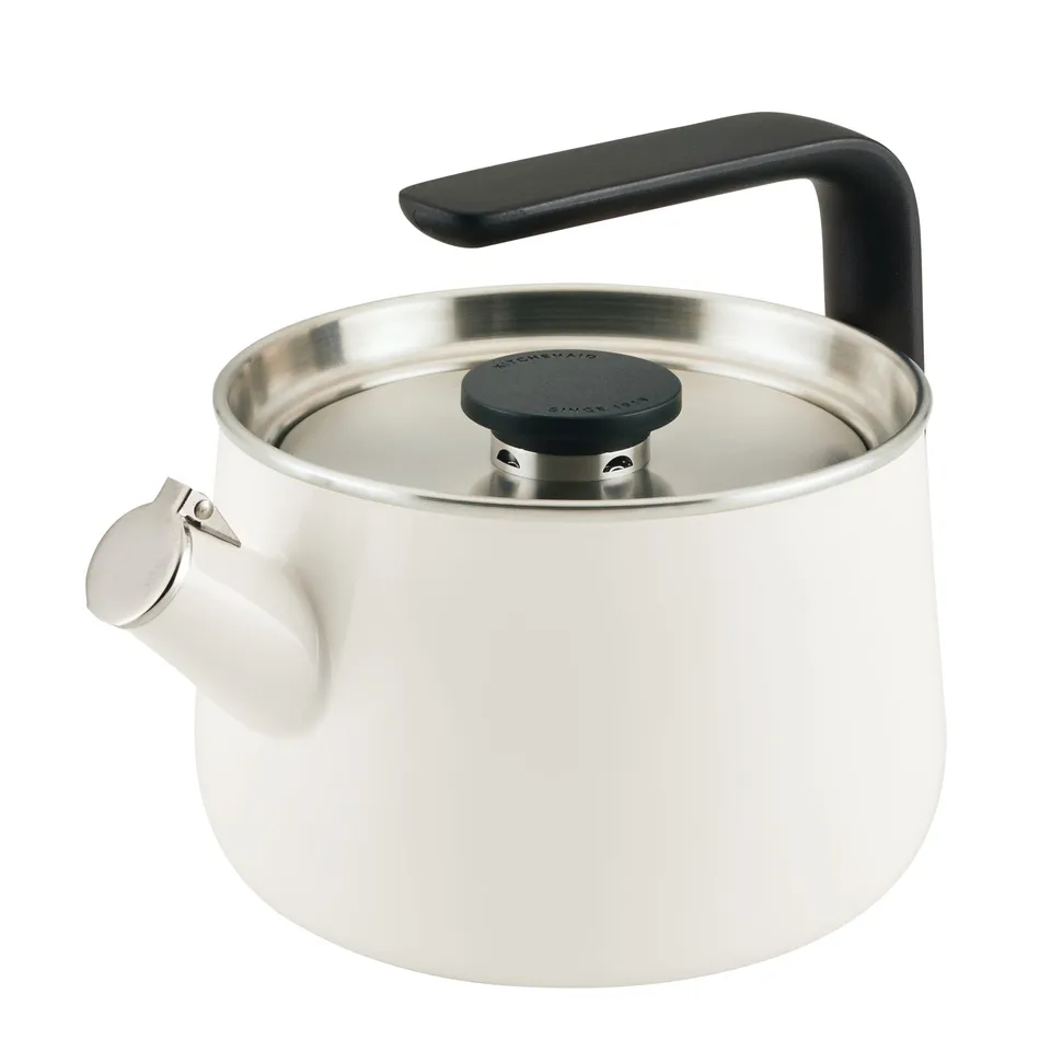 kitchenaid-enamel-on-steel-whistling-teakettle-2-quart-white image 1