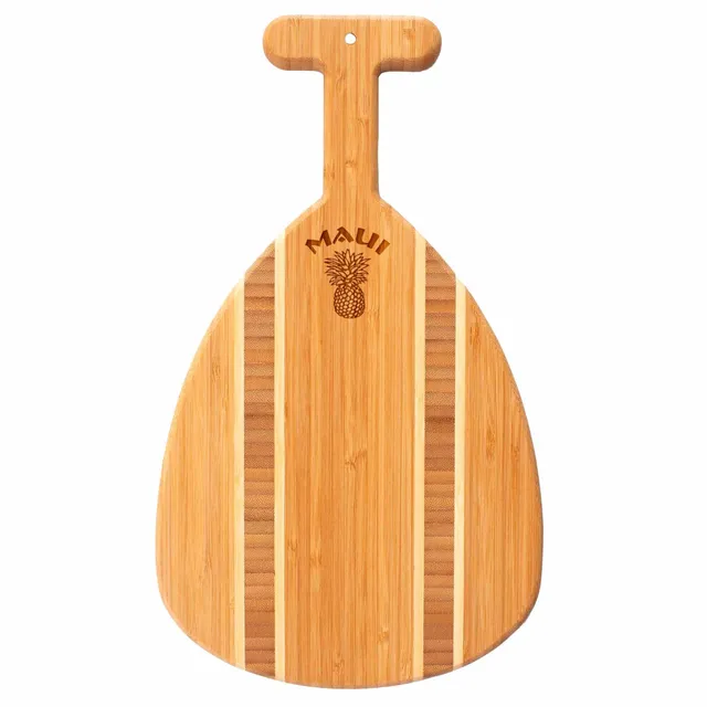 totally-bamboo-outrigger-paddle-cutting-serving-board-maui-14-5-x-8-5 image 1
