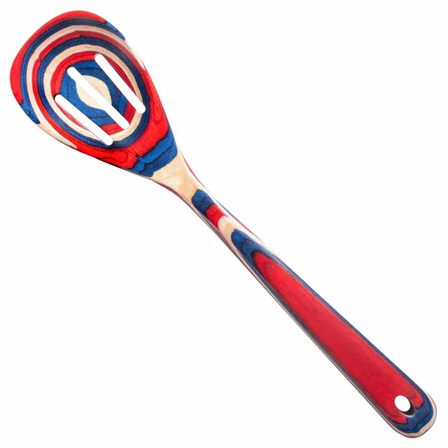 totally-bamboo-baltique-old-glory-collection-slotted-spoon-12-1-2 image 1