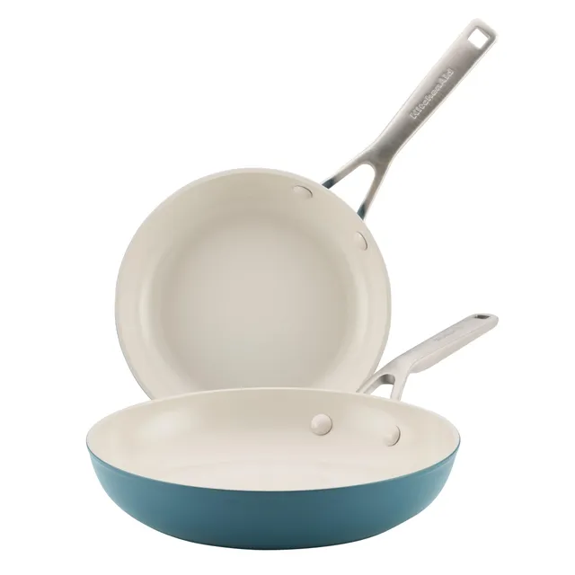 kitchenaid-hard-anodized-ceramic-induction-cookware-skillet-set-2-piece-agave-in image 1