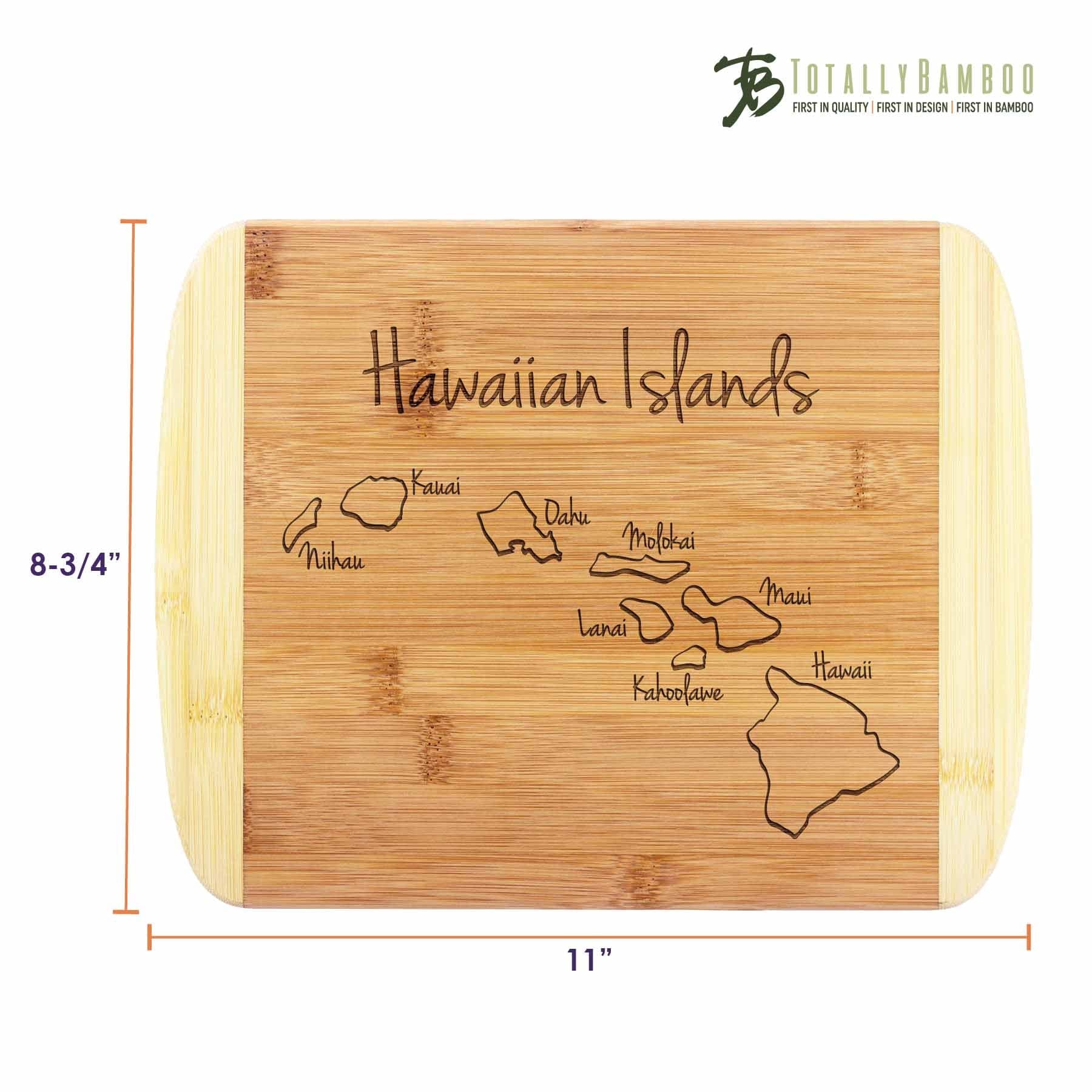 totally-bamboo-hawaiian-islands-engraved-cutting-board-11-x-8-3-4 image 2