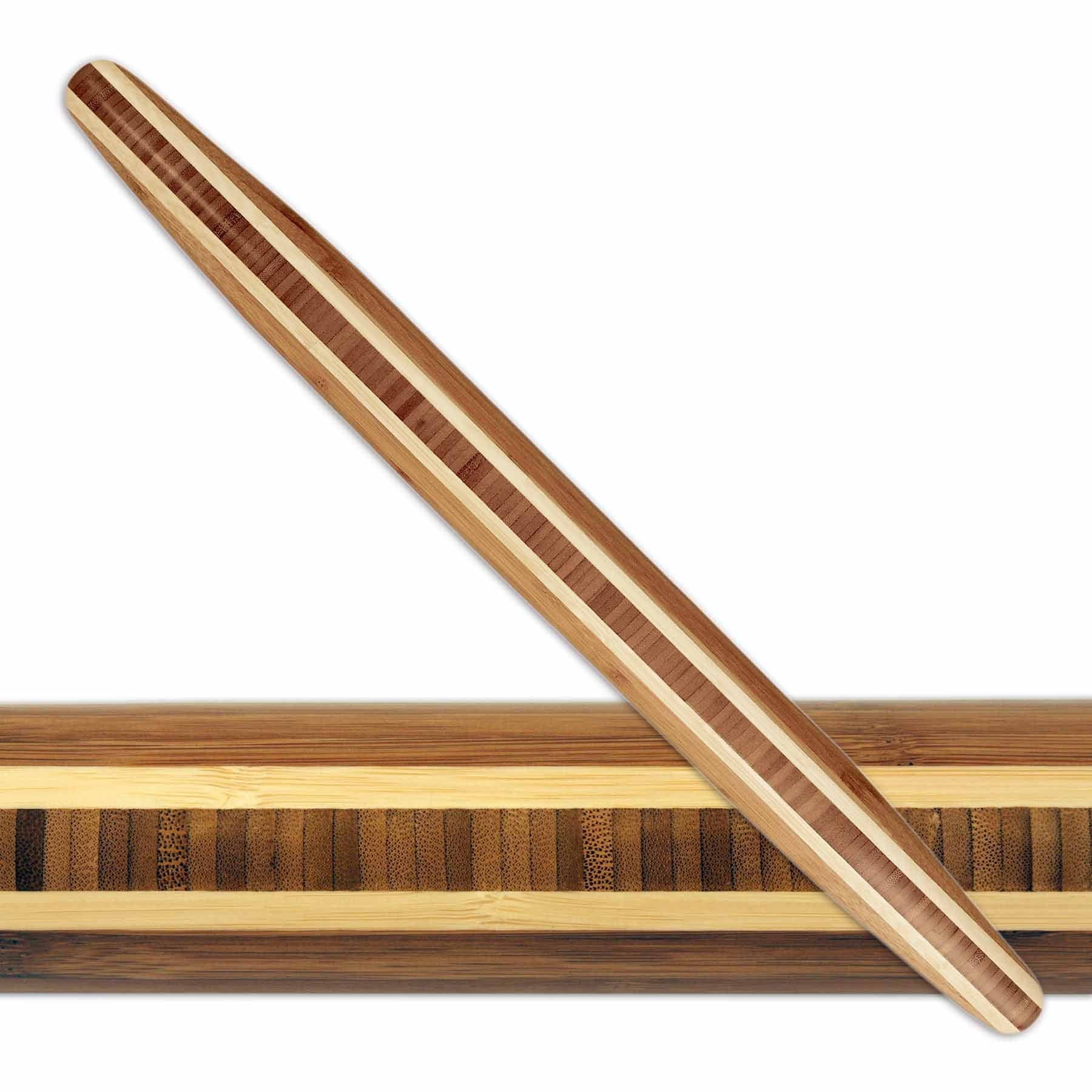 totally-bamboo-tapered-rolling-pin-20-1-2-x-1-3-4 image 4