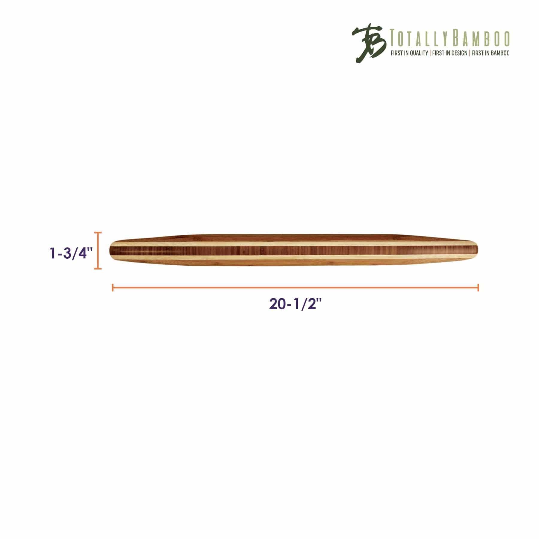 totally-bamboo-tapered-rolling-pin-20-1-2-x-1-3-4 image 5