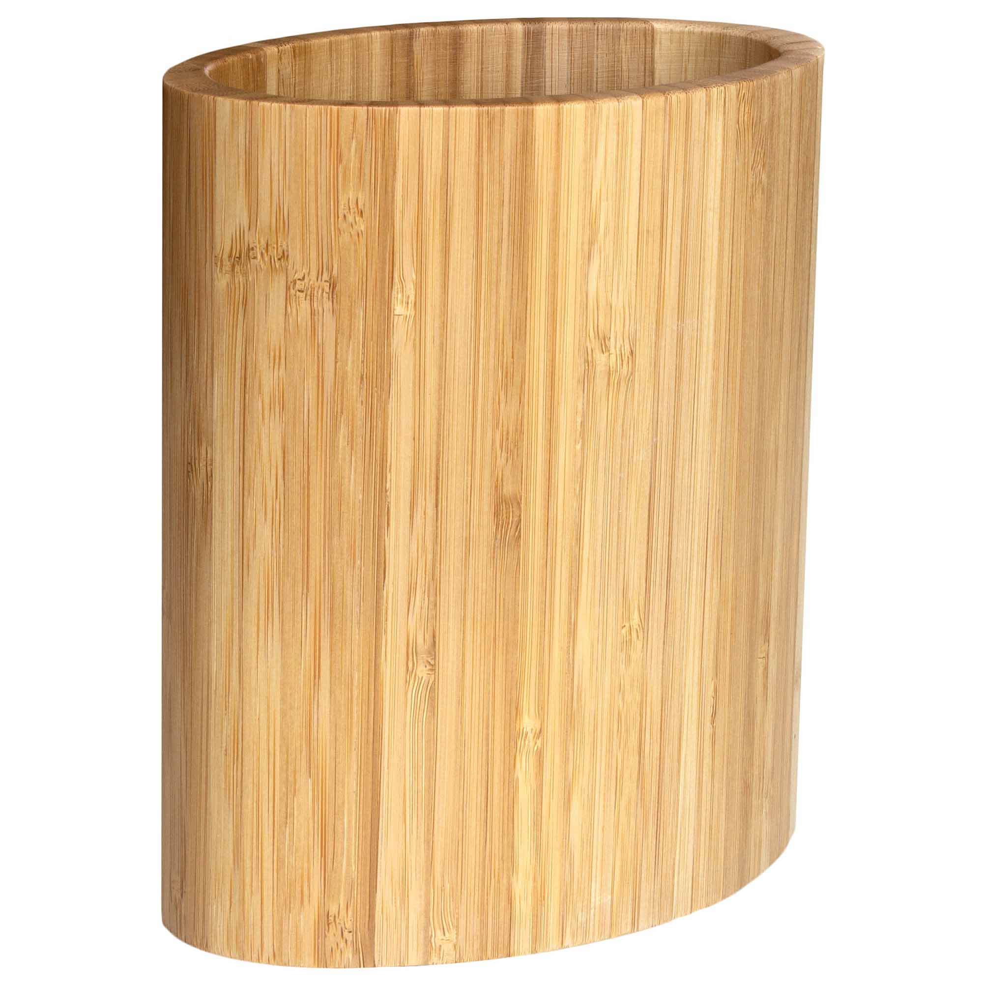 totally-bamboo-oval-shaped-bamboo-kitchen-utensil-holder image 2