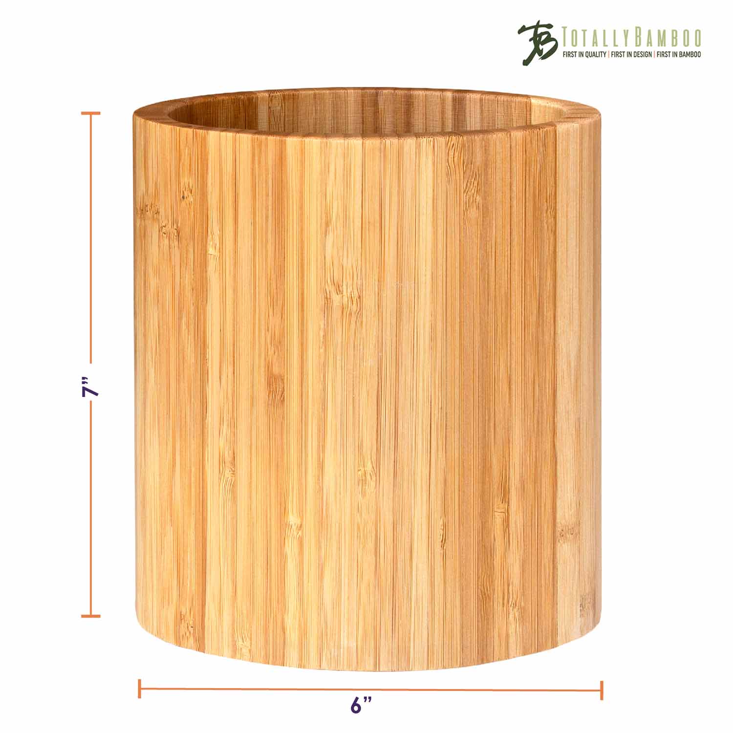 totally-bamboo-oval-shaped-bamboo-kitchen-utensil-holder image 7