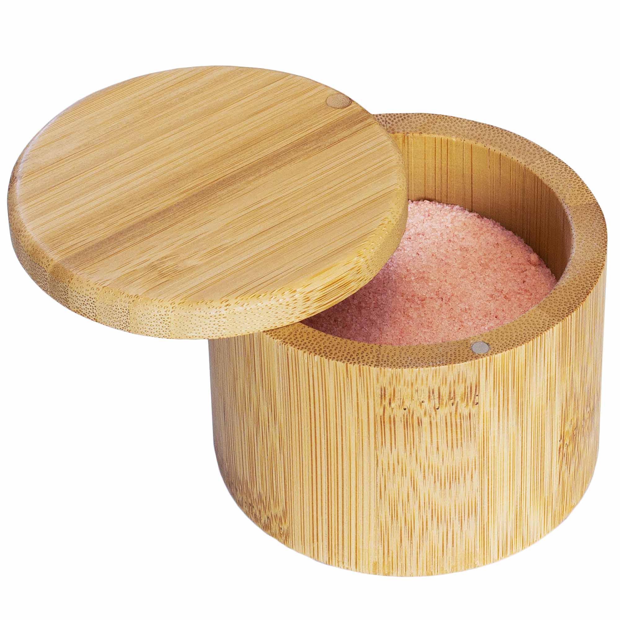 totally-bamboo-salt-cellar-with-swivel-lid-6-oz-capacity image 1