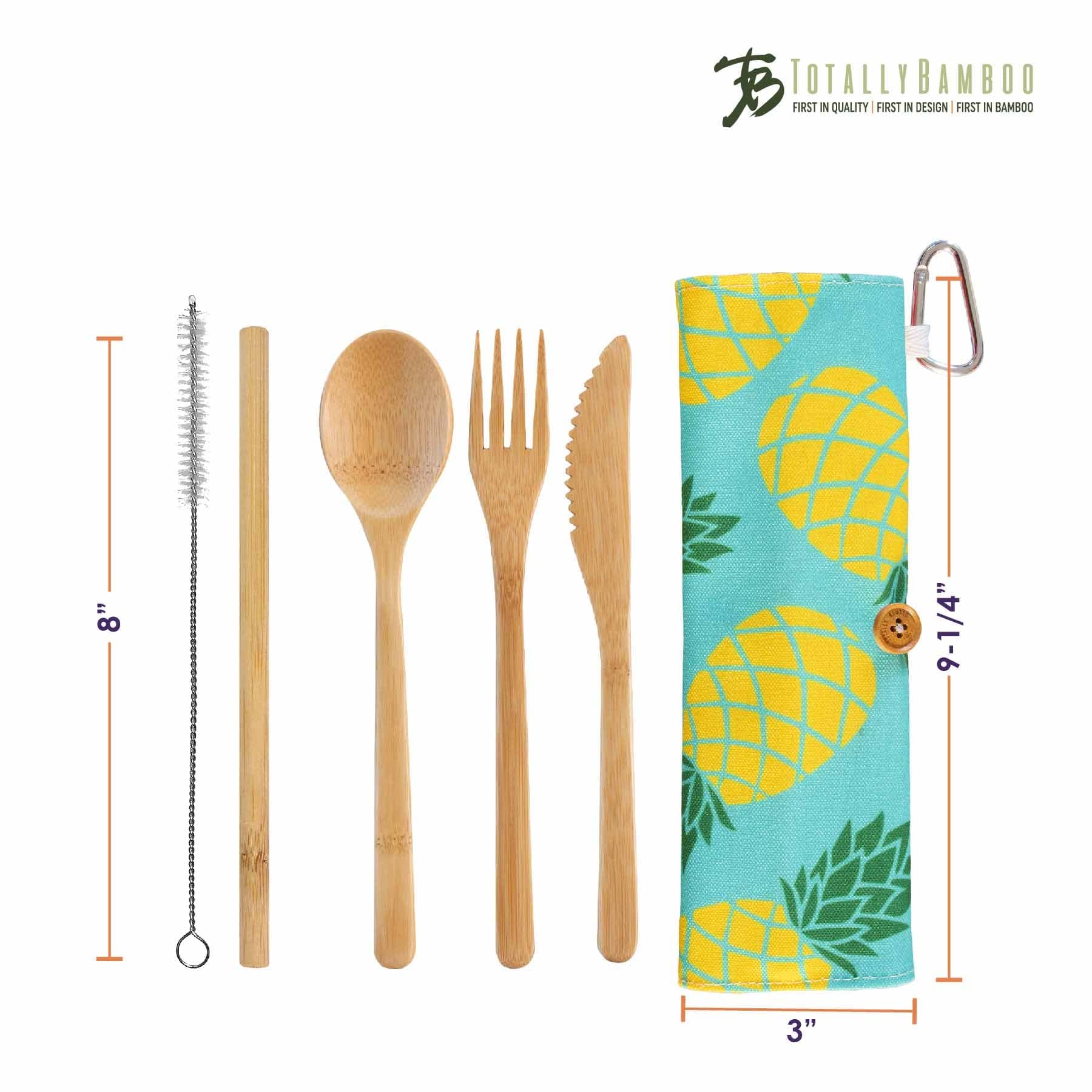 totally-bamboo-take-along-reusable-utensil-set-with-pineapple-travel-roll image 7