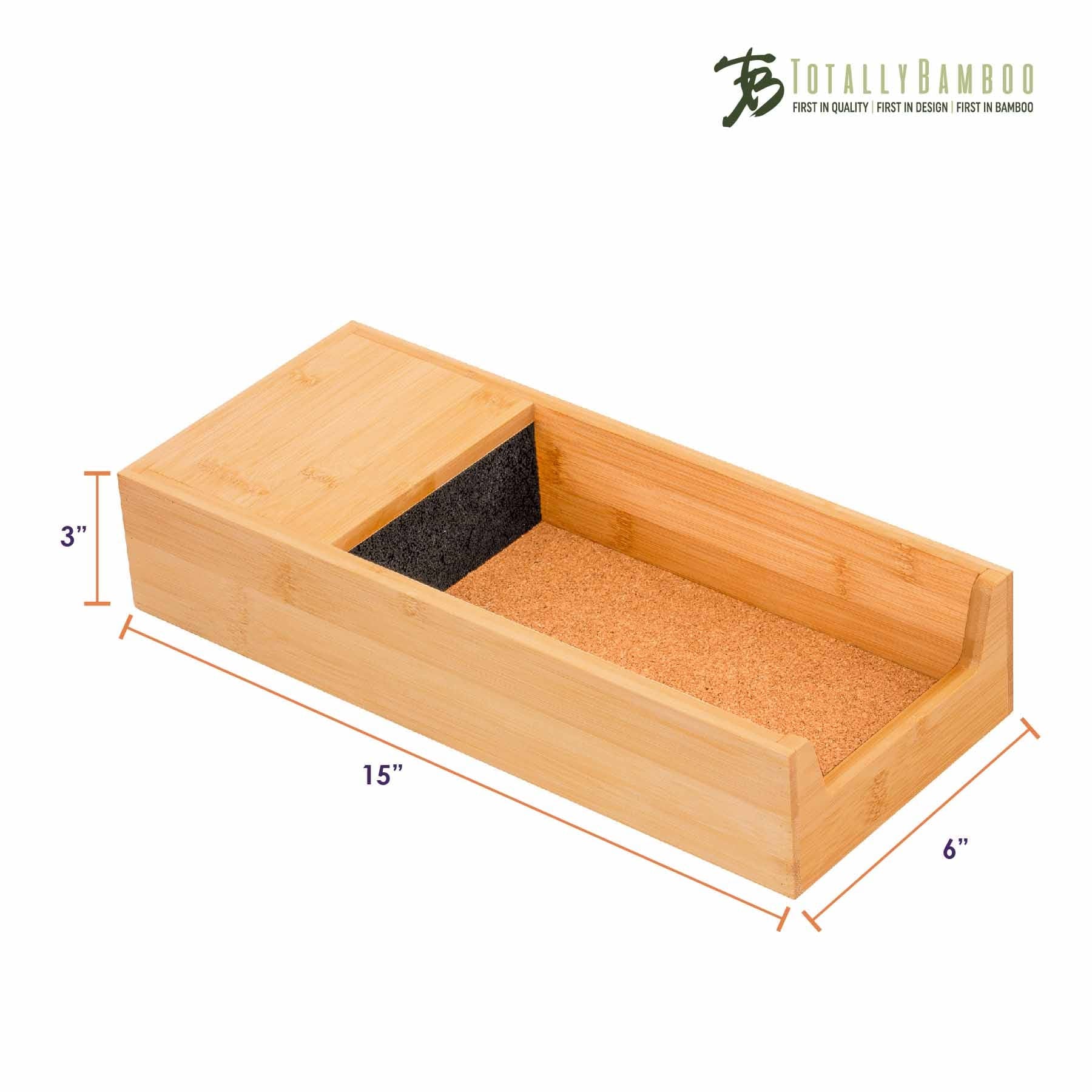 totally-bamboo-universal-knife-caddy-bamboo-bristle-knife-storage-for-countertop image 6