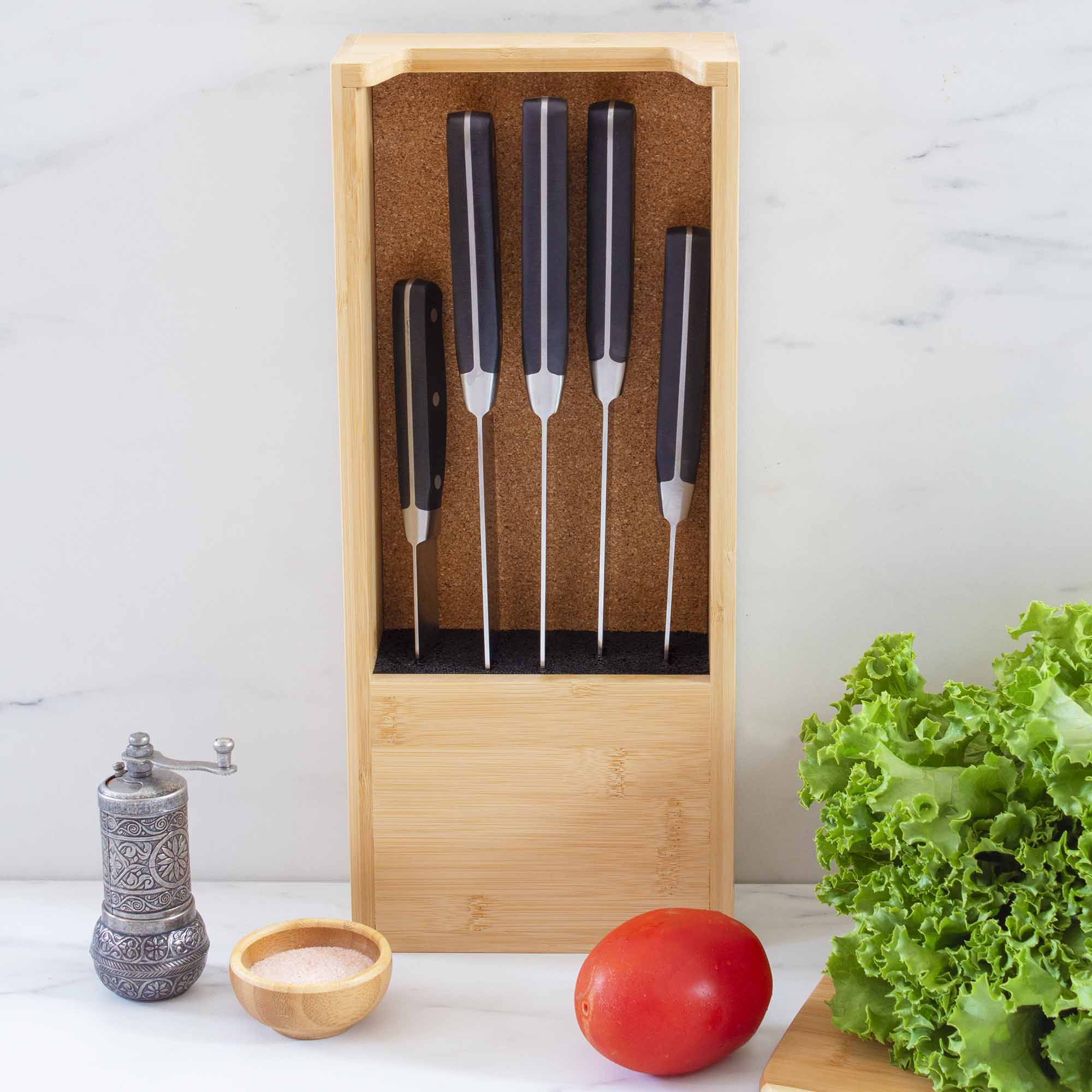 totally-bamboo-universal-knife-caddy-bamboo-bristle-knife-storage-for-countertop image 3