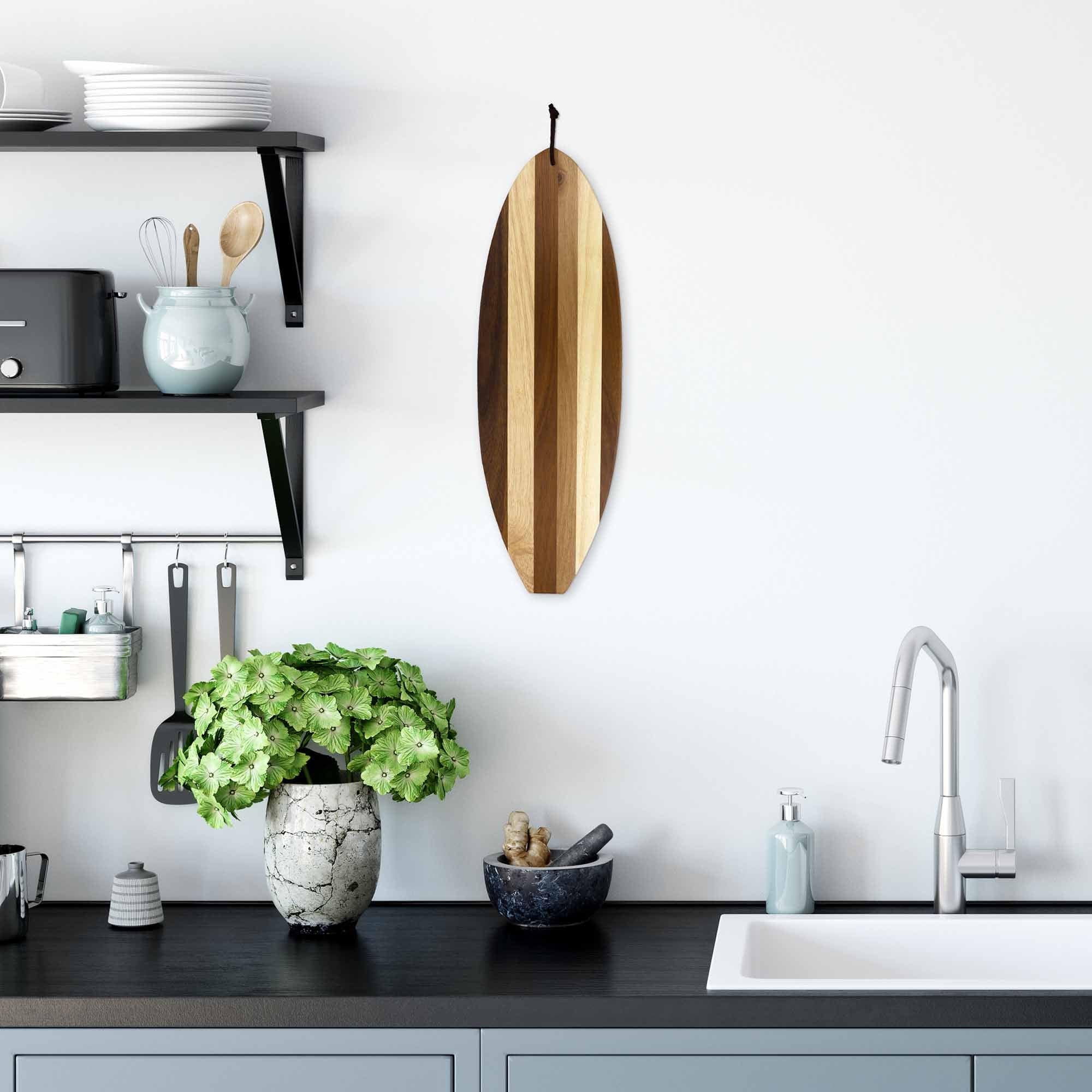 totally-bamboo-rock-branch-shiplap-series-surfboard-shaped-cutting-board image 3