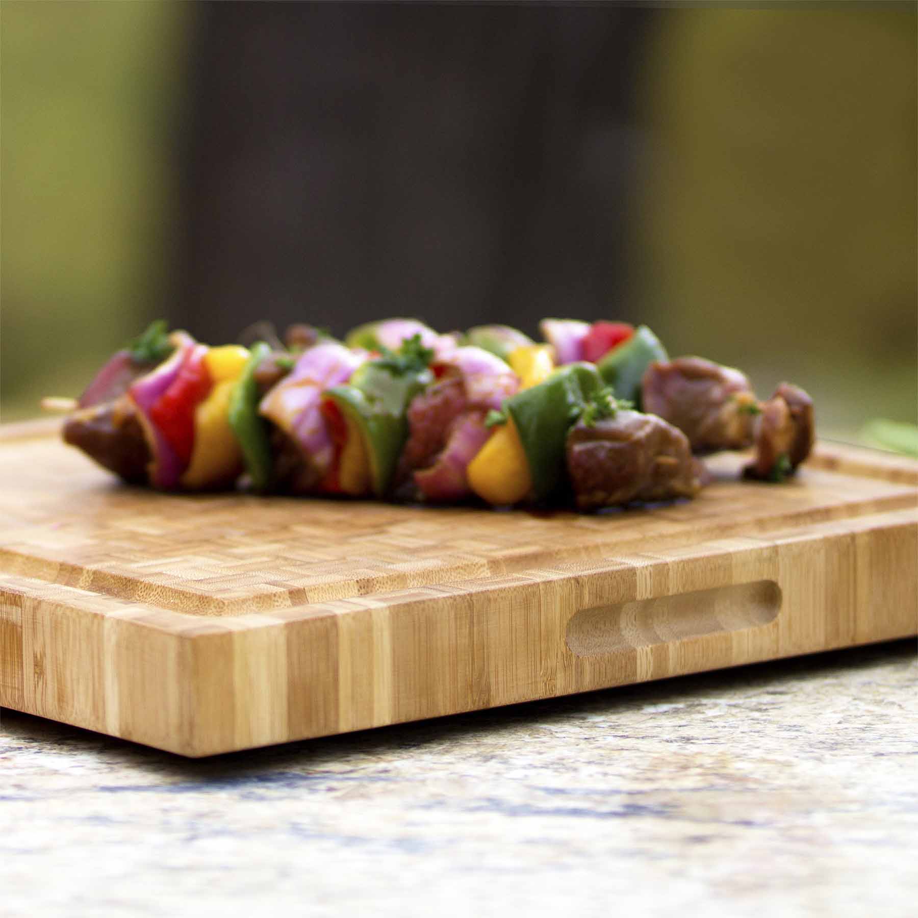 totally-bamboo-pro-board-end-grain-carving-board-16-x-16-x-2-with-deep-juice-gro image 3