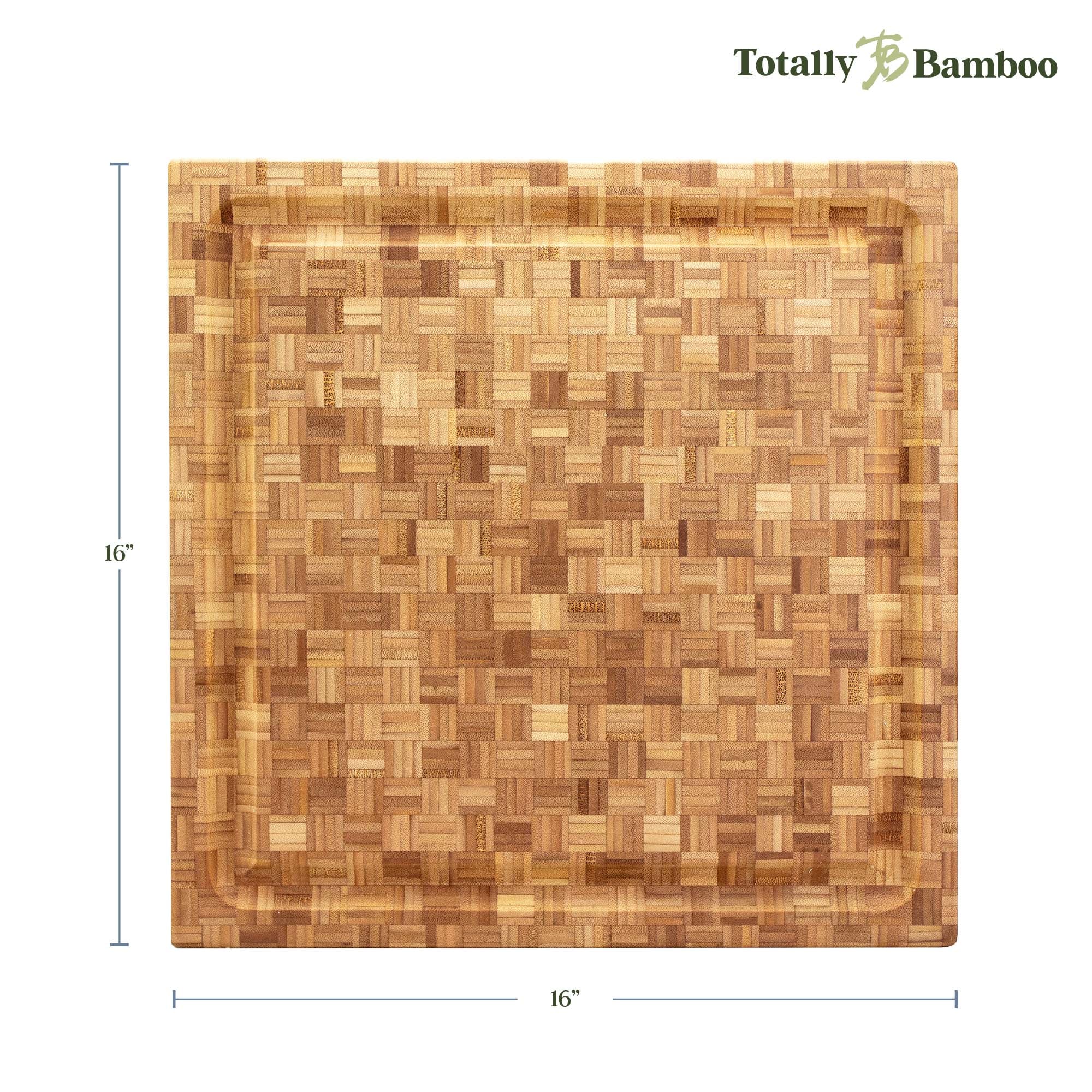 totally-bamboo-pro-board-end-grain-carving-board-16-x-16-x-2-with-deep-juice-gro image 7