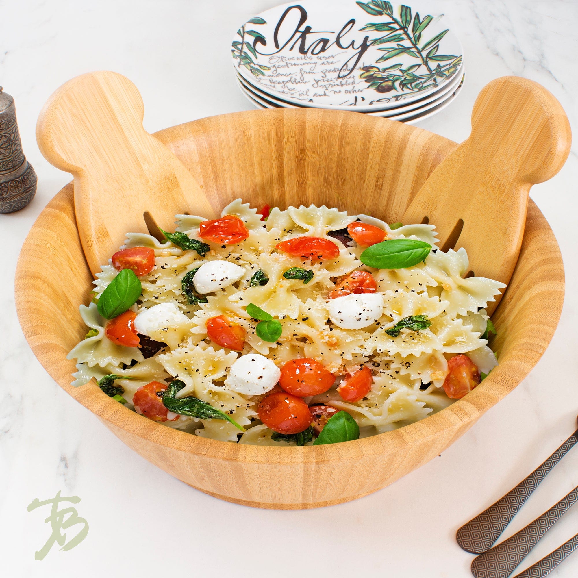 totally-bamboo-12-flared-salad-bowl-vertical-grain-moso-bamboo-serving-bowl-cust image 3