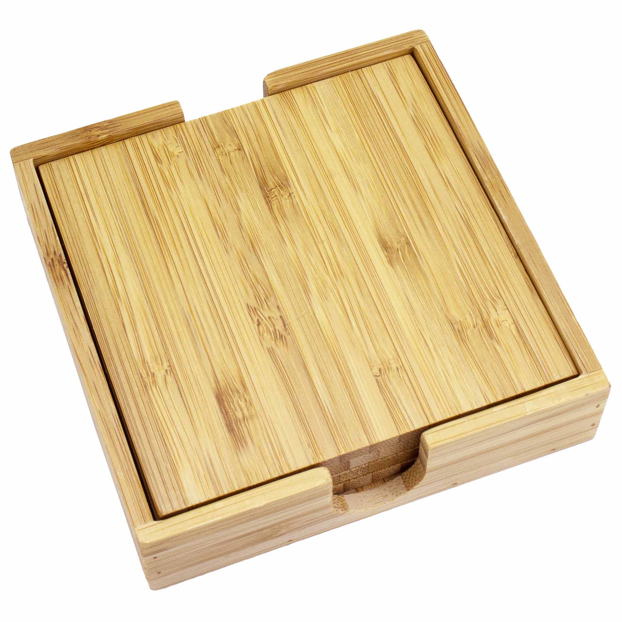 totally-bamboo-4-piece-bamboo-coaster-set-with-case image 1
