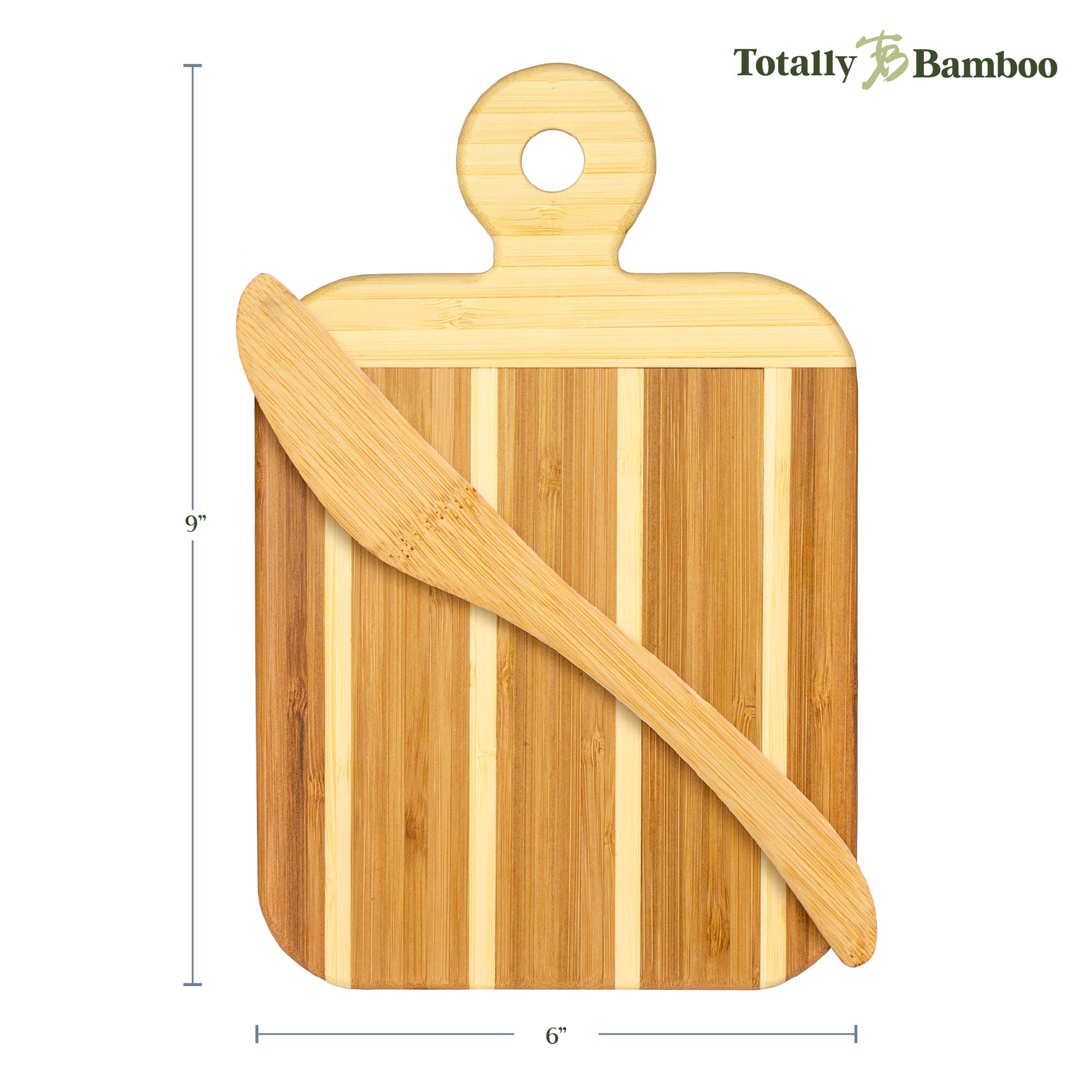totally-bamboo-striped-paddle-serving-and-cutting-board-and-spreader-knife-gift- image 5
