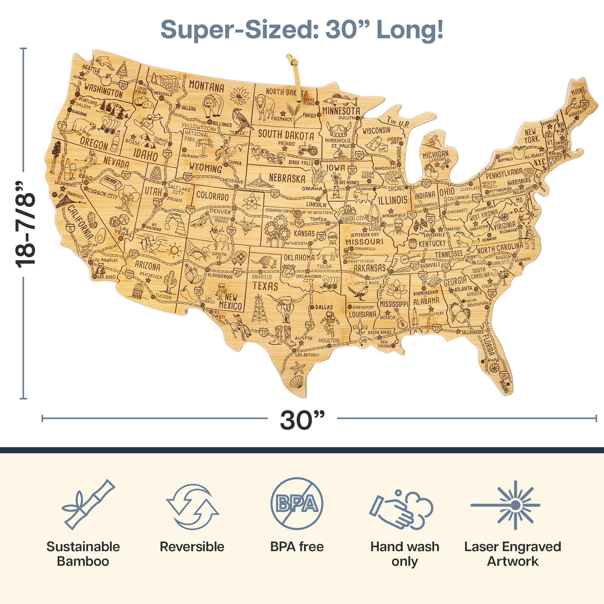 totally-bamboo-xxl-destination-usa-cutting-board-30-x-18-7-8 image 7