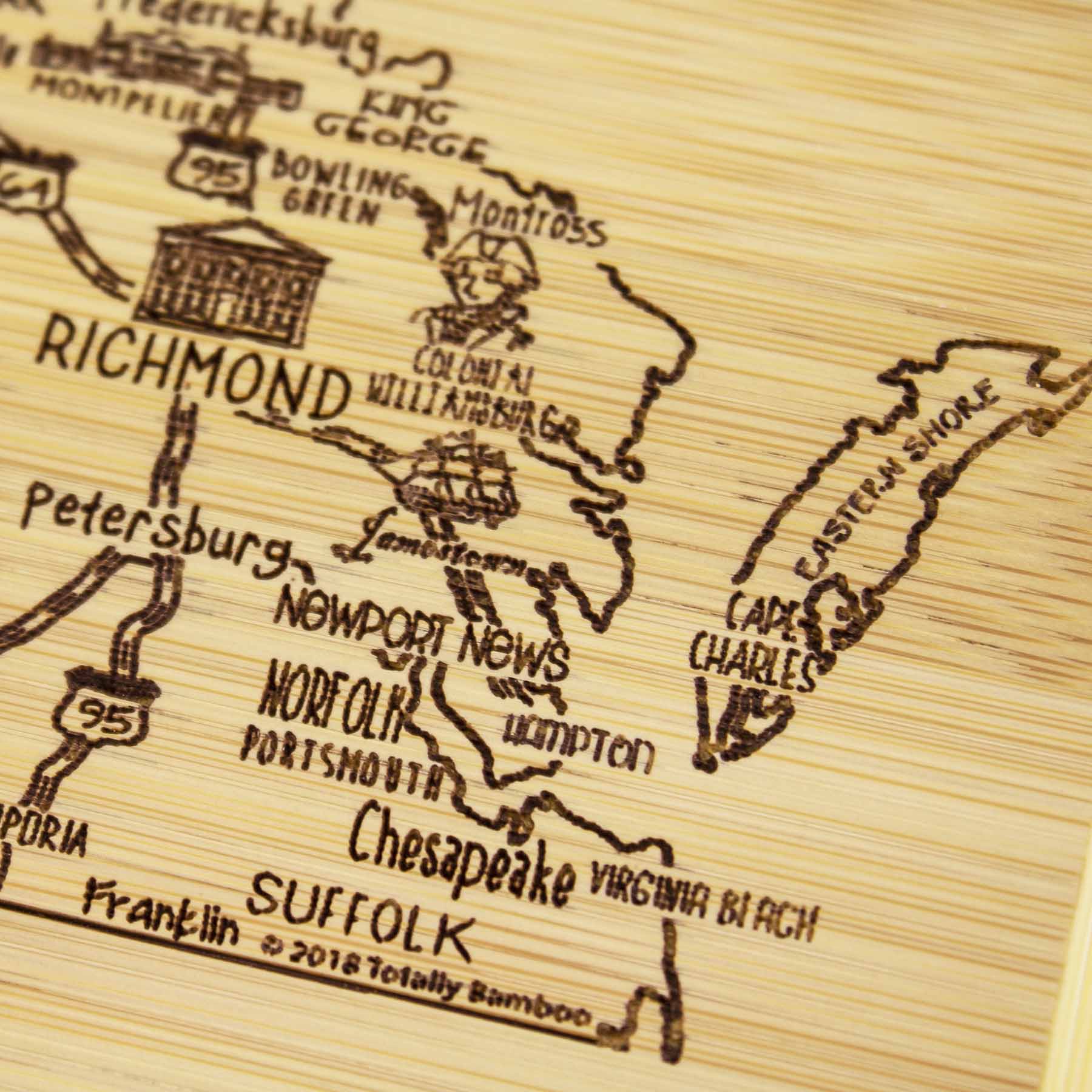 totally-bamboo-a-slice-of-life-virginia-cutting-board-11-x-8-3-4-engraved-state- image 4