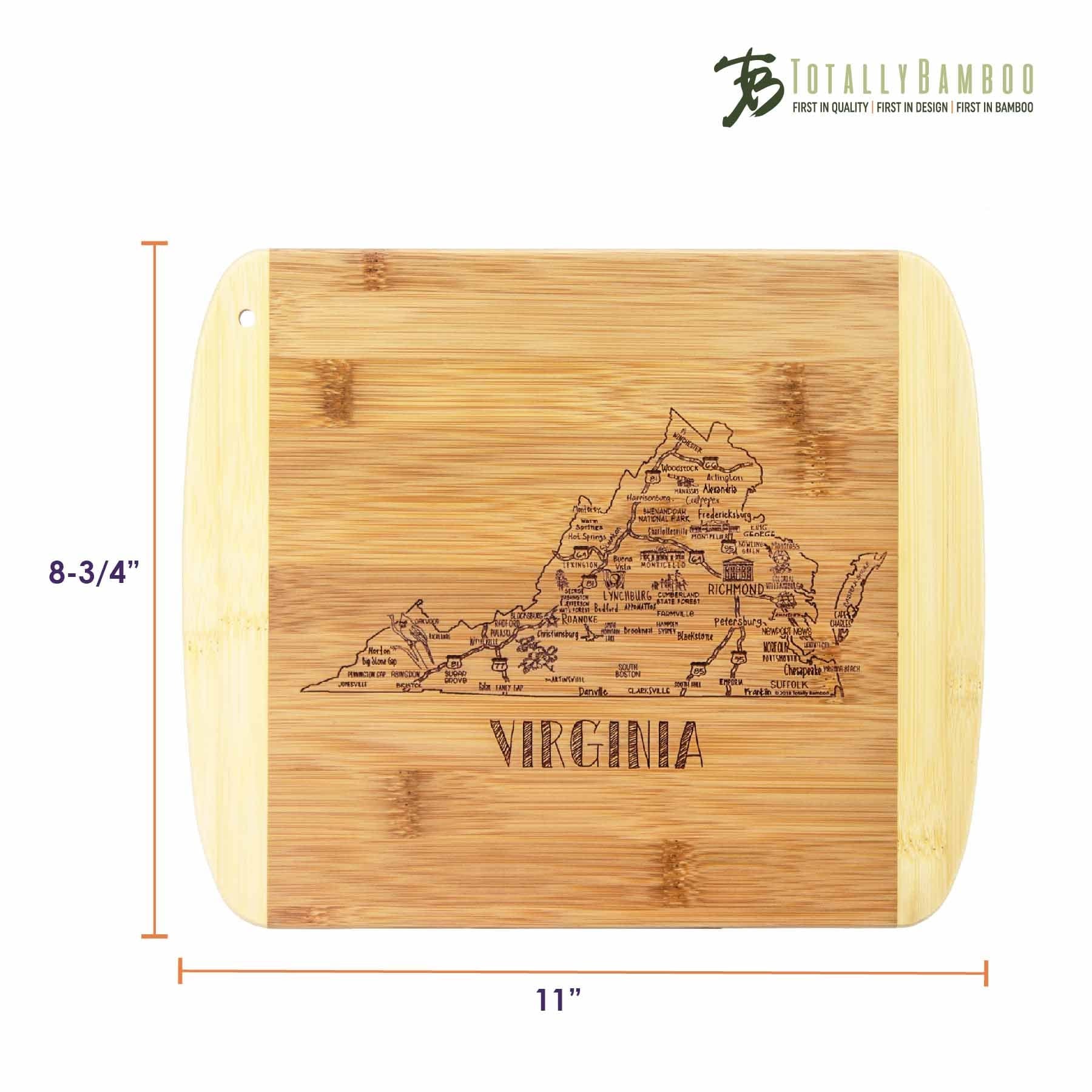 totally-bamboo-a-slice-of-life-virginia-cutting-board-11-x-8-3-4-engraved-state- image 6